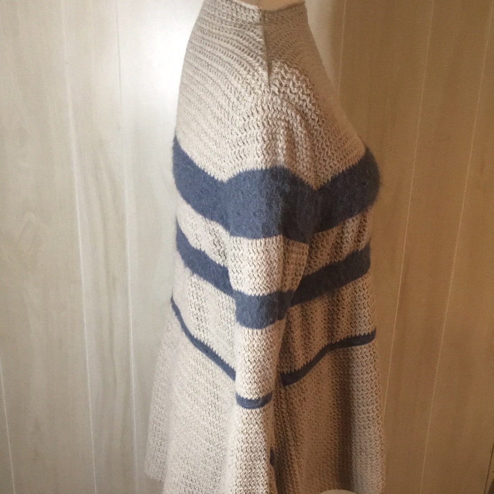 Lapis Large Polyester Wool Sweater Lagenlook Soft… - image 6